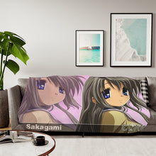 Load image into Gallery viewer, Clannad Tomoyo Sakagami Sherpa Blanket
