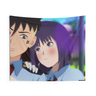 Sumire and Kawaki: Railway Security Indoor Wall Tapestry