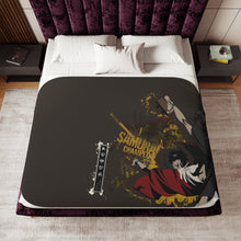 Load image into Gallery viewer, Anime Samurai Champloor Sherpa Blanket
