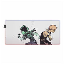 Load image into Gallery viewer, My Hero Academia Izuku Midoriya, Katsuki Bakugou RGB LED Mouse Pad (Desk Mat)
