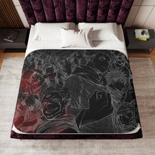 Load image into Gallery viewer, Jujutsu Kaisen Megumi Fushiguro, Nobara Kugisaki, Kento Nanami, Toge Inumaki, Maki Zenin Sherpa Blanket
