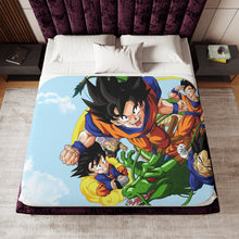 Load image into Gallery viewer, Anime Dragon Ball Z Sherpa Blanket
