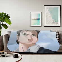 Load image into Gallery viewer, Shinichi Izumi Face Sherpa Blanket
