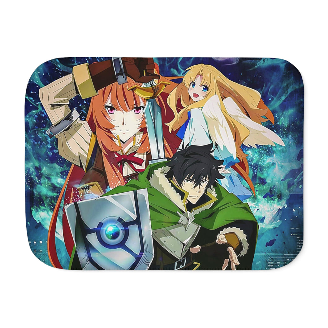 The Rising of the Shield Hero Raphtalia, Naofumi Iwatani, Filo Sherpa Blanket