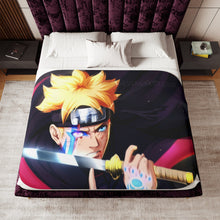 Load image into Gallery viewer, Boruto Uzumaki Sherpa Blanket
