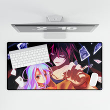Load image into Gallery viewer, Sora and Shiro Mouse Pad (Desk Mat)
