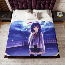 Load image into Gallery viewer, Reisen Udongein Inaba is one of the legendary lunar rabbits Sherpa Blanket
