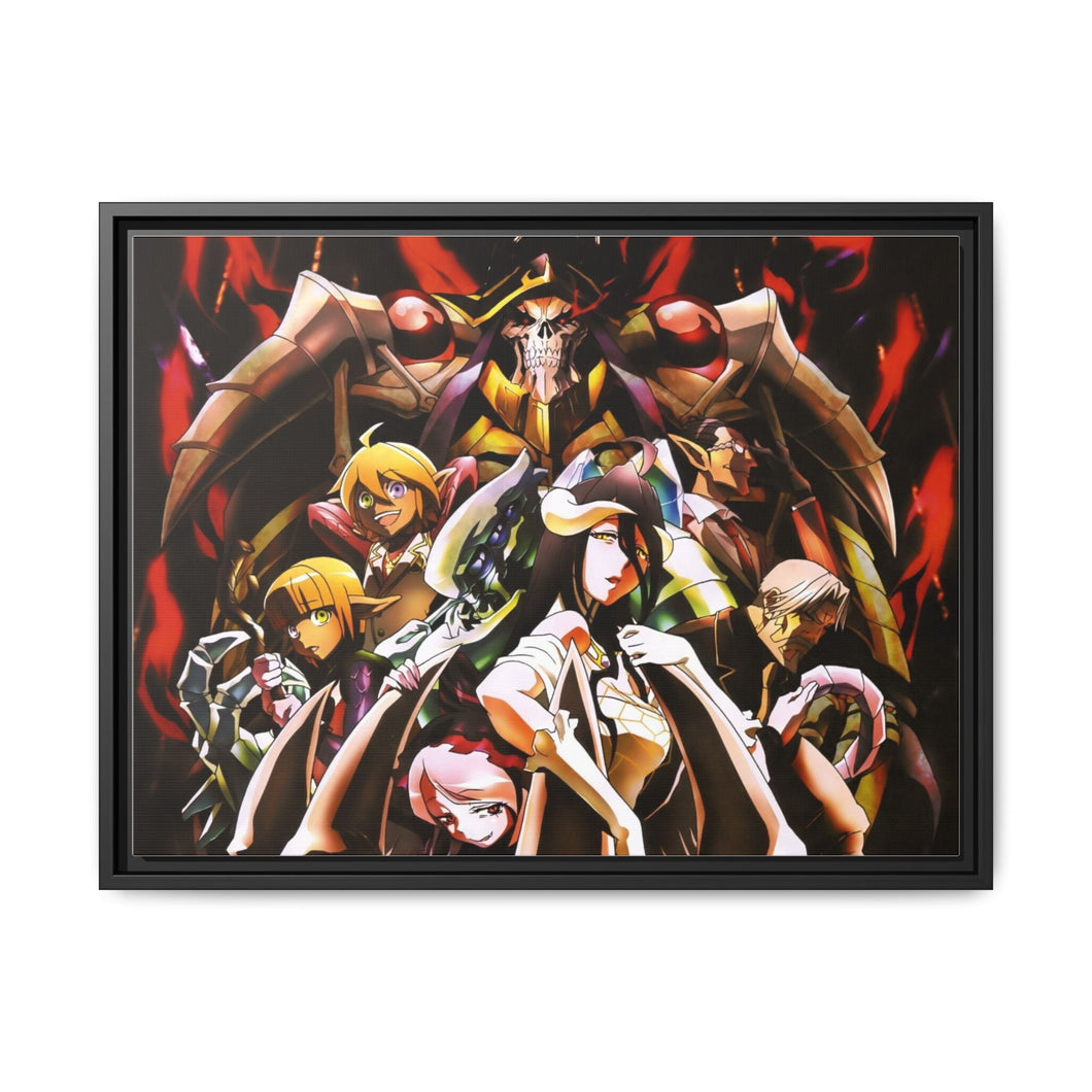Overlord Albedo, Shalltear Bloodfallen, Demiurge, Sebas Tian Canvas Framed Art Print