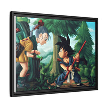 Load image into Gallery viewer, Bulma and Goku Canvas Framed Art Print
