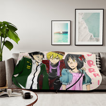 Load image into Gallery viewer, Durarara!! Masaomi Kida, Anri Sonohara Sherpa Blanket
