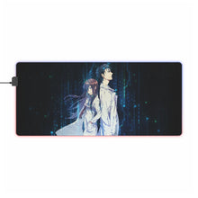 Load image into Gallery viewer, Okabe and Kurisu RGB LED Mouse Pad (Desk Mat)
