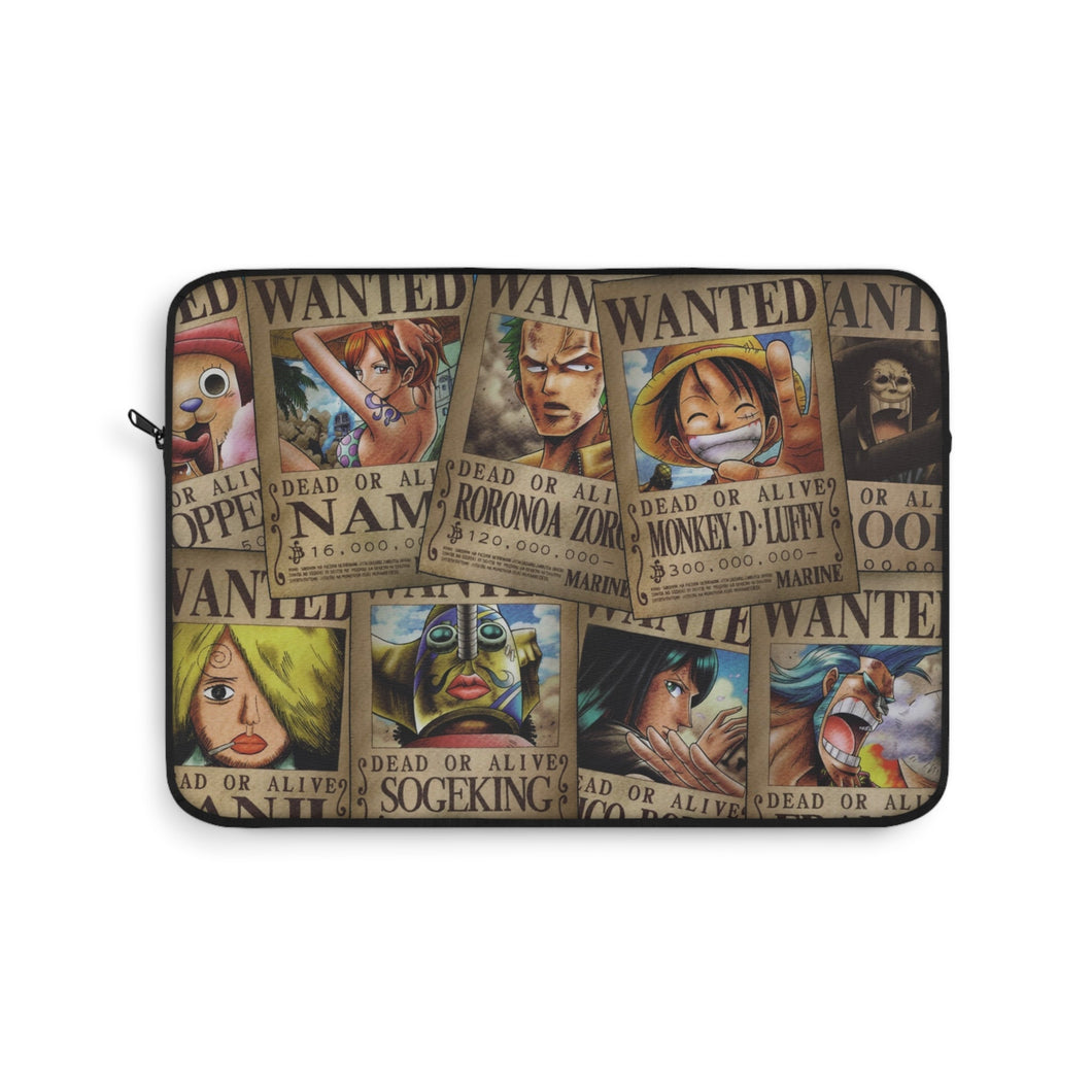 Monkey D. Luffy's crew wanted Laptop Sleeve