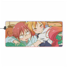 Load image into Gallery viewer, Tooru and Kobayashi RGB LED Mouse Pad (Desk Mat)
