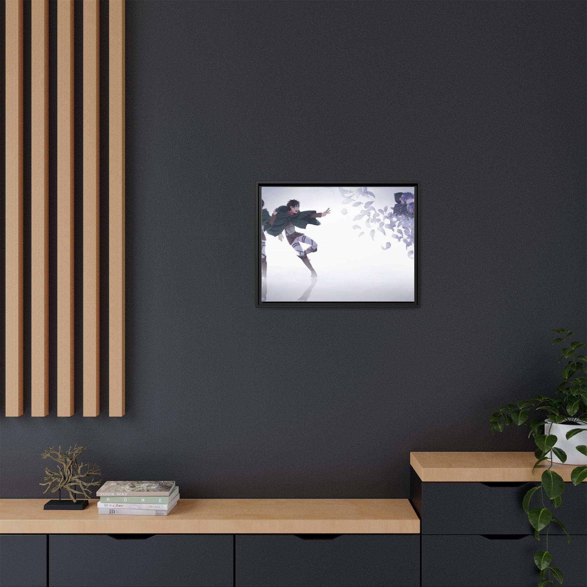 Load image into Gallery viewer, Anime Attack On Titan Canvas Framed Art Print