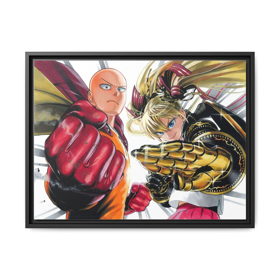 Saitama Canvas Framed Art Print