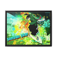Load image into Gallery viewer, Anime Samurai Champloor Canvas Framed Art Print
