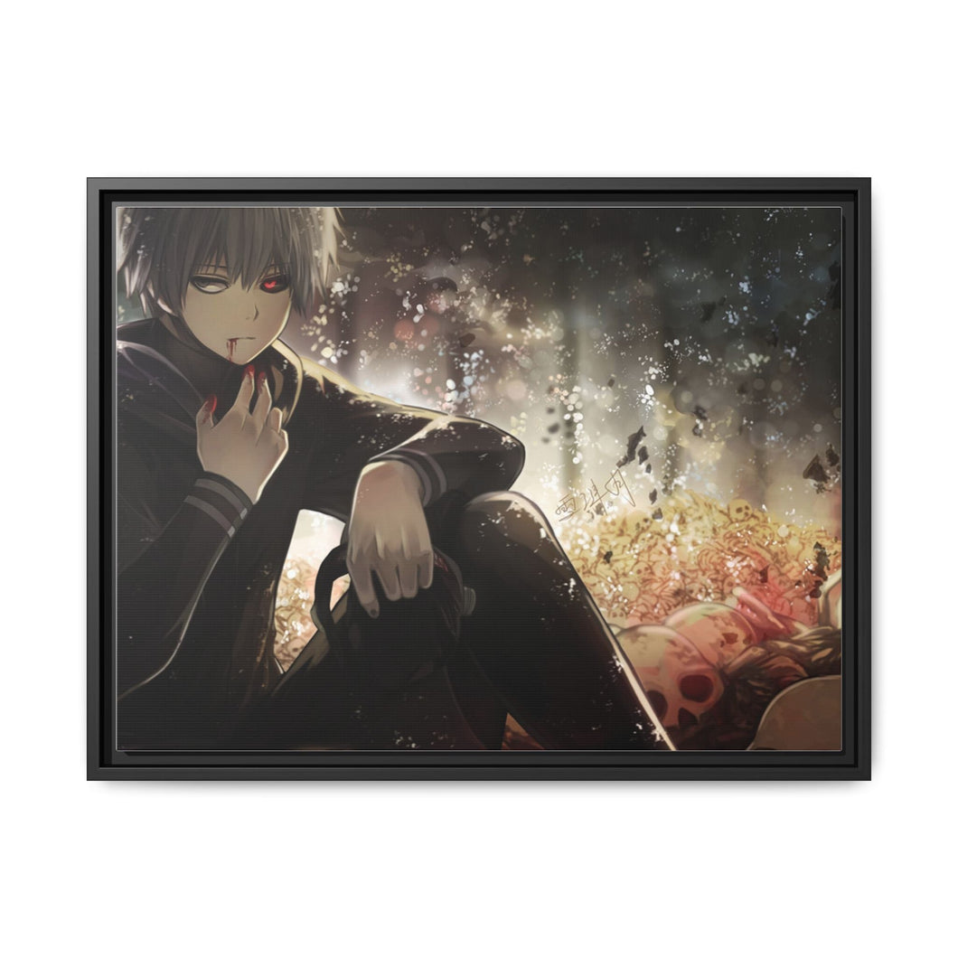 Kaneki Ken ( Tokyo Ghoul) Canvas Framed Art Print