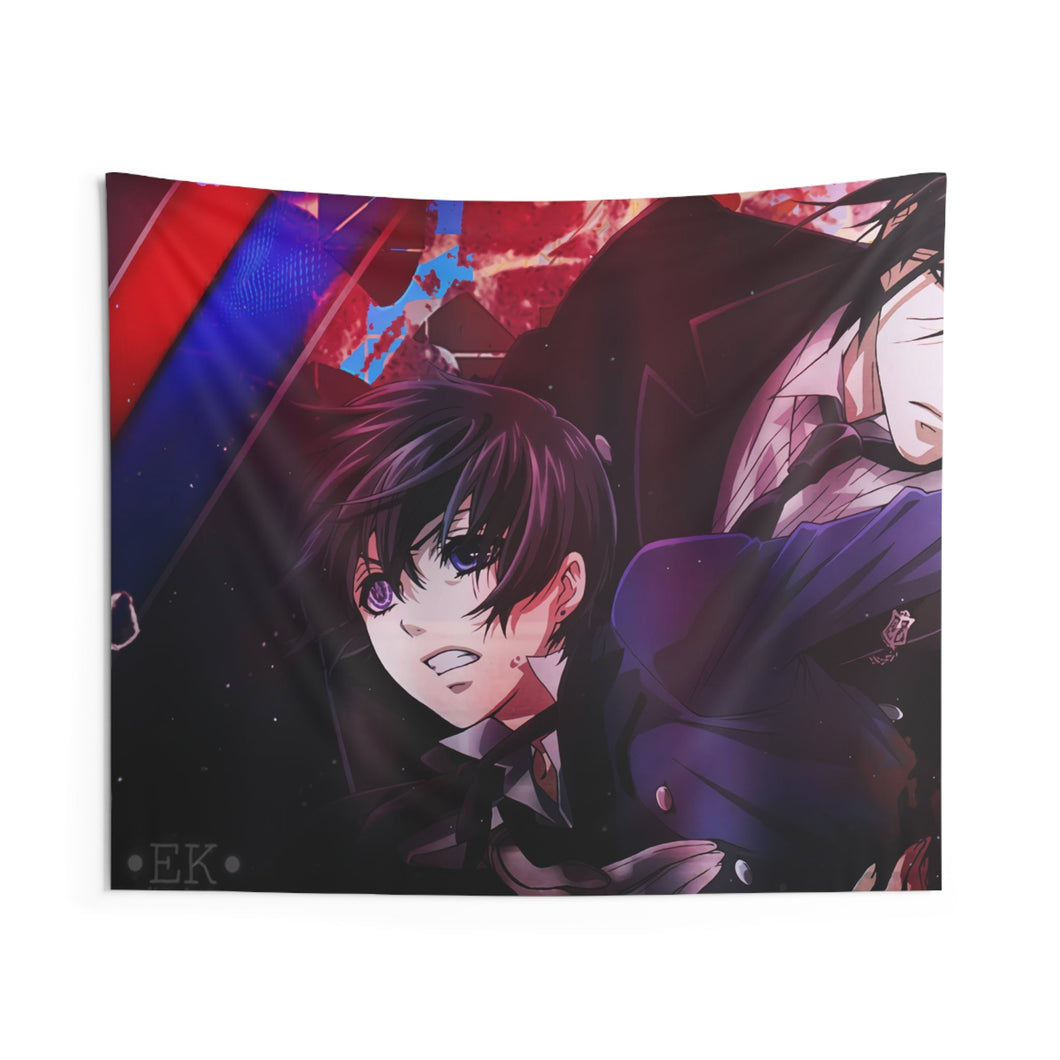 Black Butler Indoor Wall Tapestry