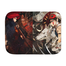 Load image into Gallery viewer, Anime Princess Mononoke Sherpa Blanket
