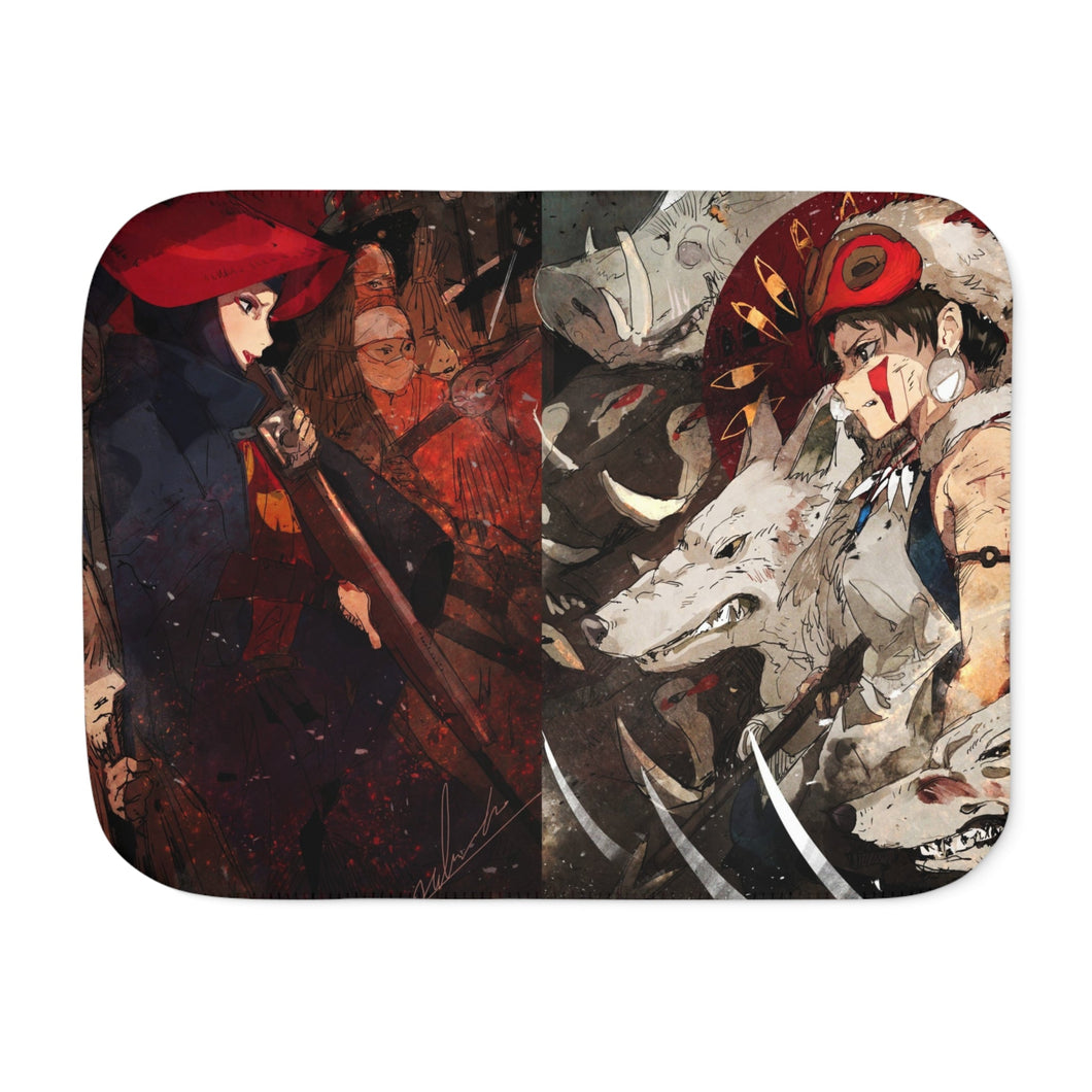 Anime Princess Mononoke Sherpa Blanket