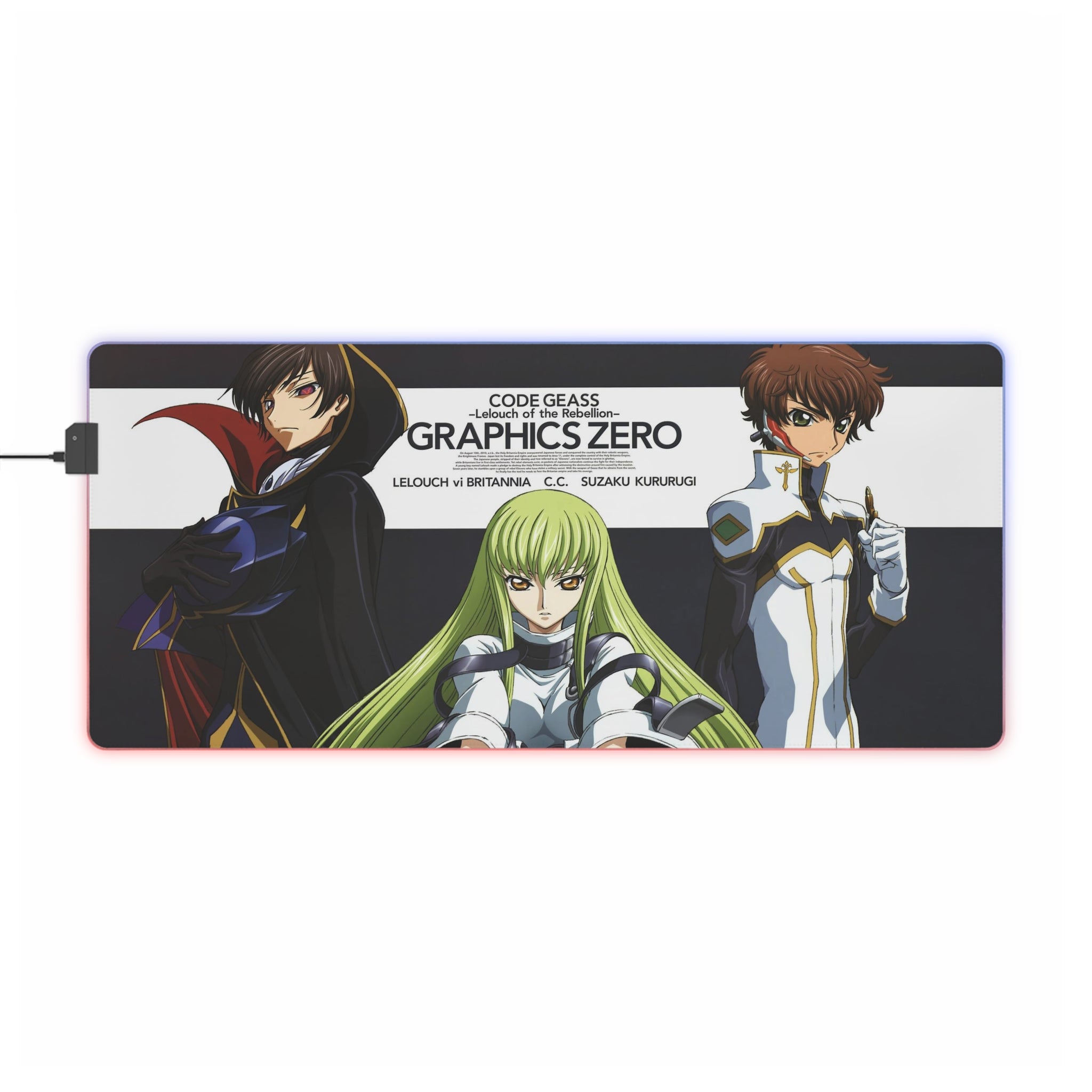 C.C. (Code Geass) RGB LED Mouse Pad (Desk Mat)