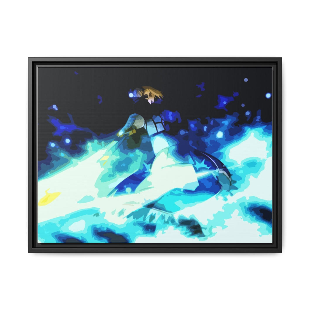 Saber.s Fate zero Cutout Screenshots Canvas Framed Art Print