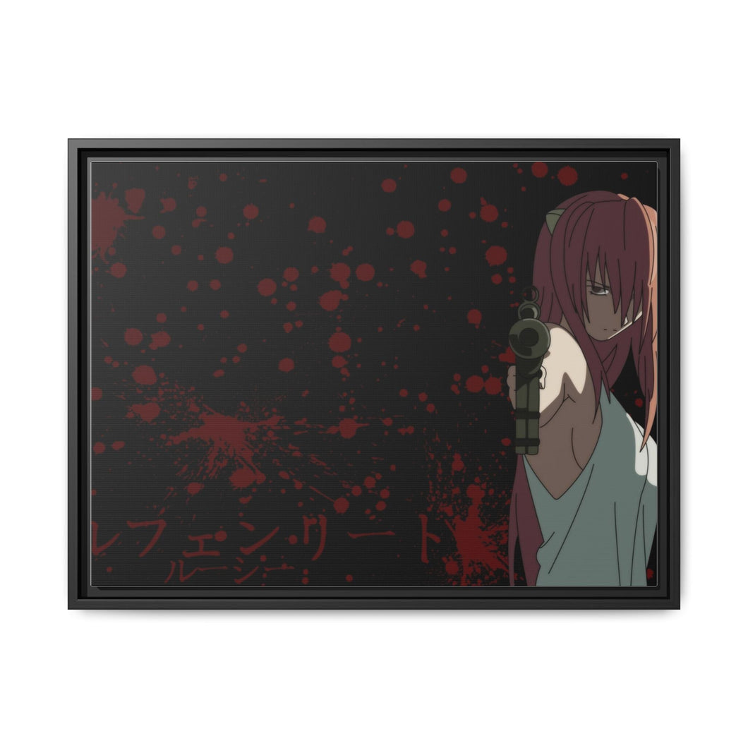 Elfen Lied Canvas Framed Art Print