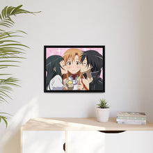 Load image into Gallery viewer, Kirito,Asuna and Yui Canvas Framed Art Print
