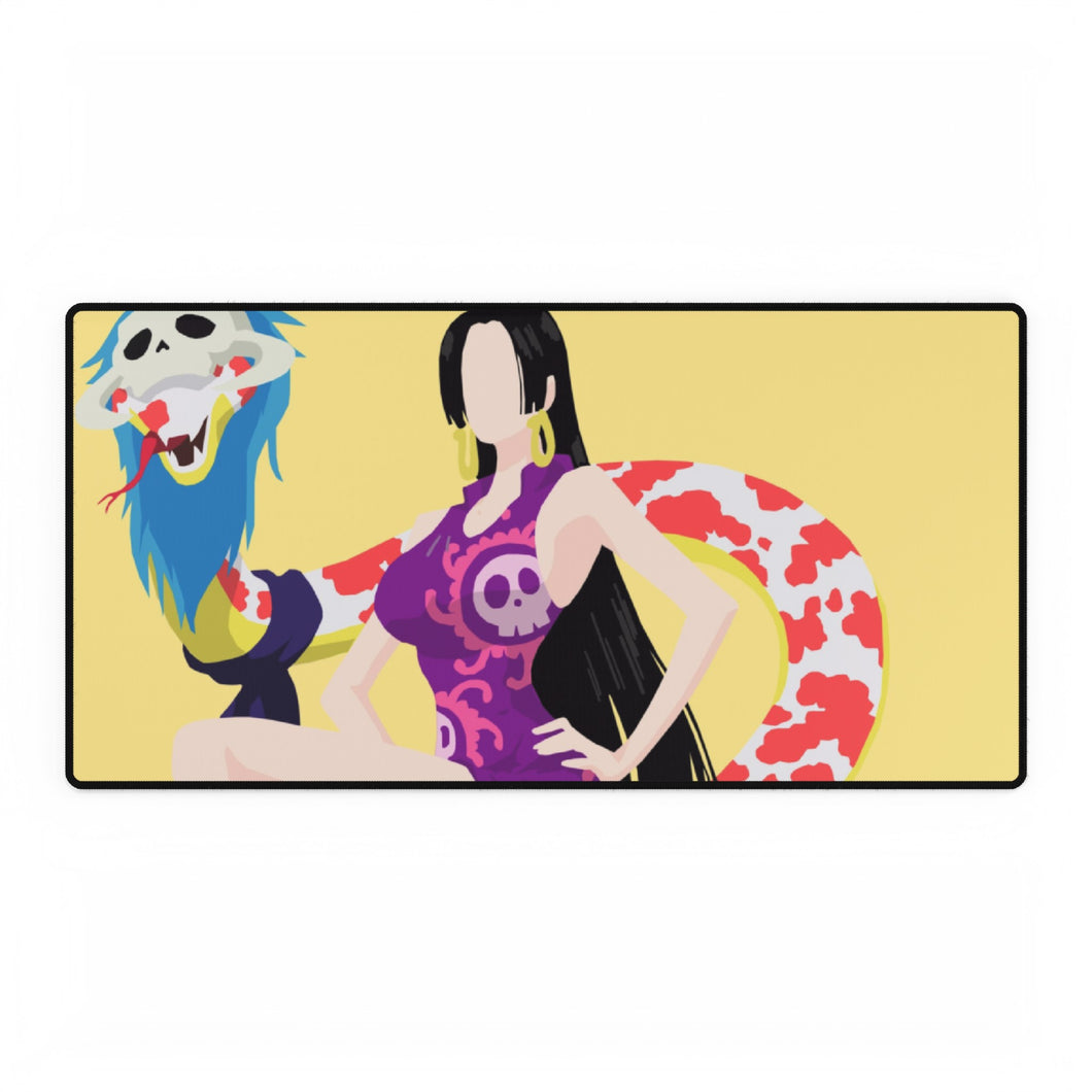 boa hancock one piece minimalist v4 Mouse Pad (Desk Mat)