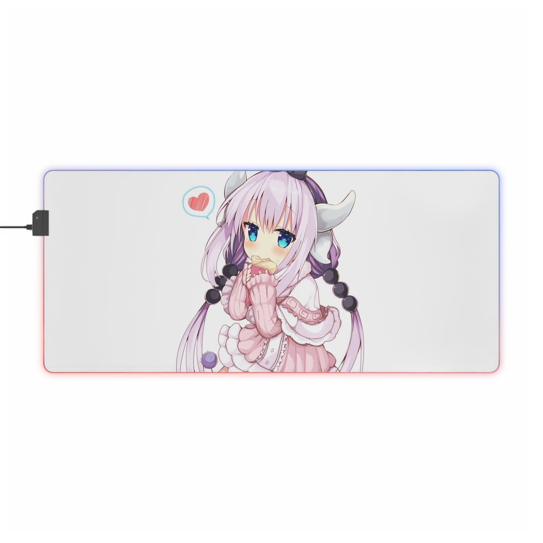 Miss Kobayashi's Dragon Maid Kanna Kamui, Kobayashi San Chi No Maid Dragon RGB LED Mouse Pad (Desk Mat)