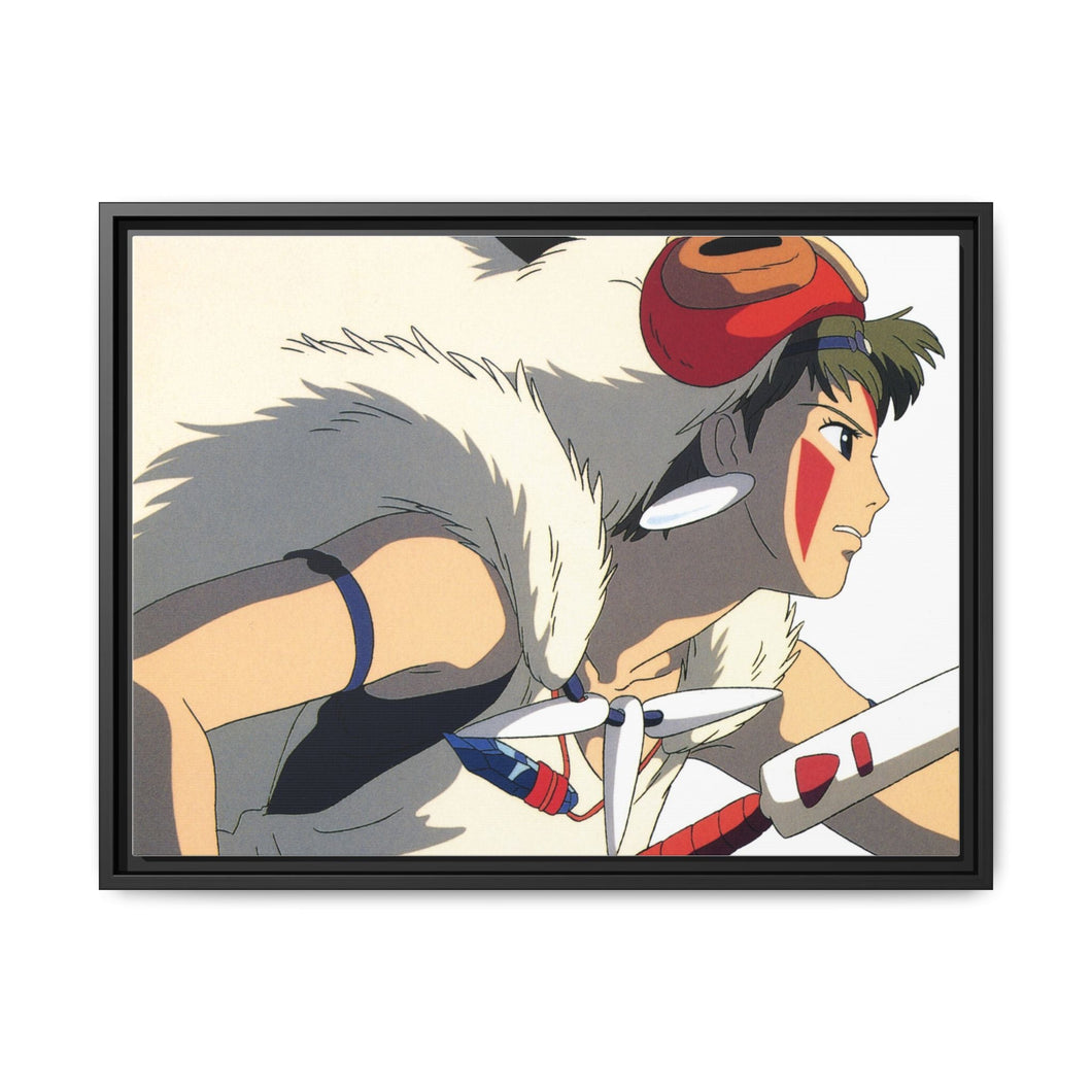 Anime Princess Mononoke Canvas Framed Art Print