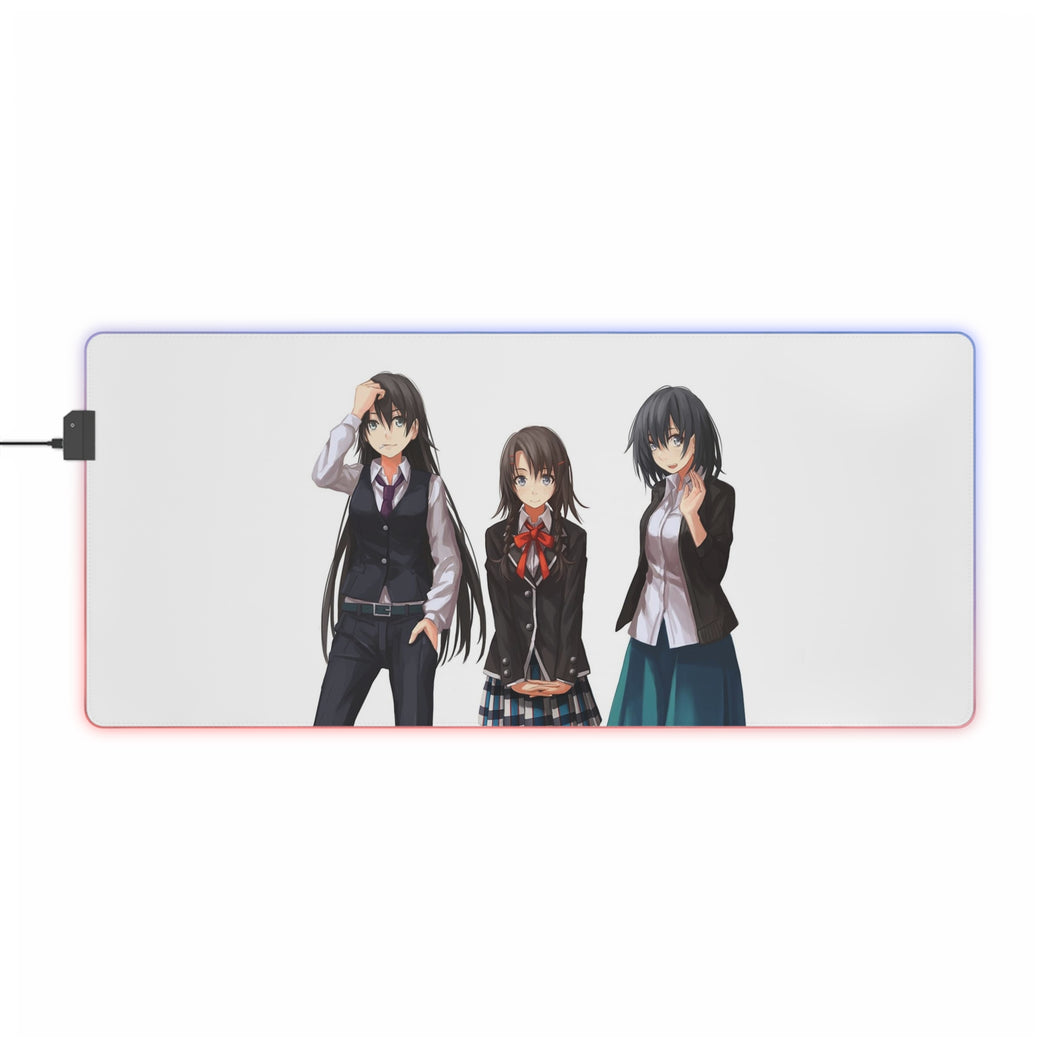 My Teen Romantic Comedy SNAFU Haruno Yukinoshita, Shizuka Hiratsuka RGB LED Mouse Pad (Desk Mat)