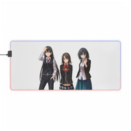 My Teen Romantic Comedy SNAFU Haruno Yukinoshita, Shizuka Hiratsuka RGB LED Mouse Pad (Desk Mat)