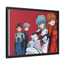 Load image into Gallery viewer, Neon Genesis Evangelion Shinji Ikari, Rei Ayanami, Kaworu Nagisa Canvas Framed Art Print
