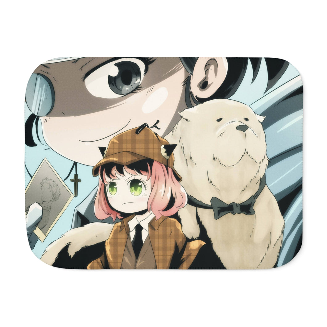 Anime Spy x Family Sherpa Blanket