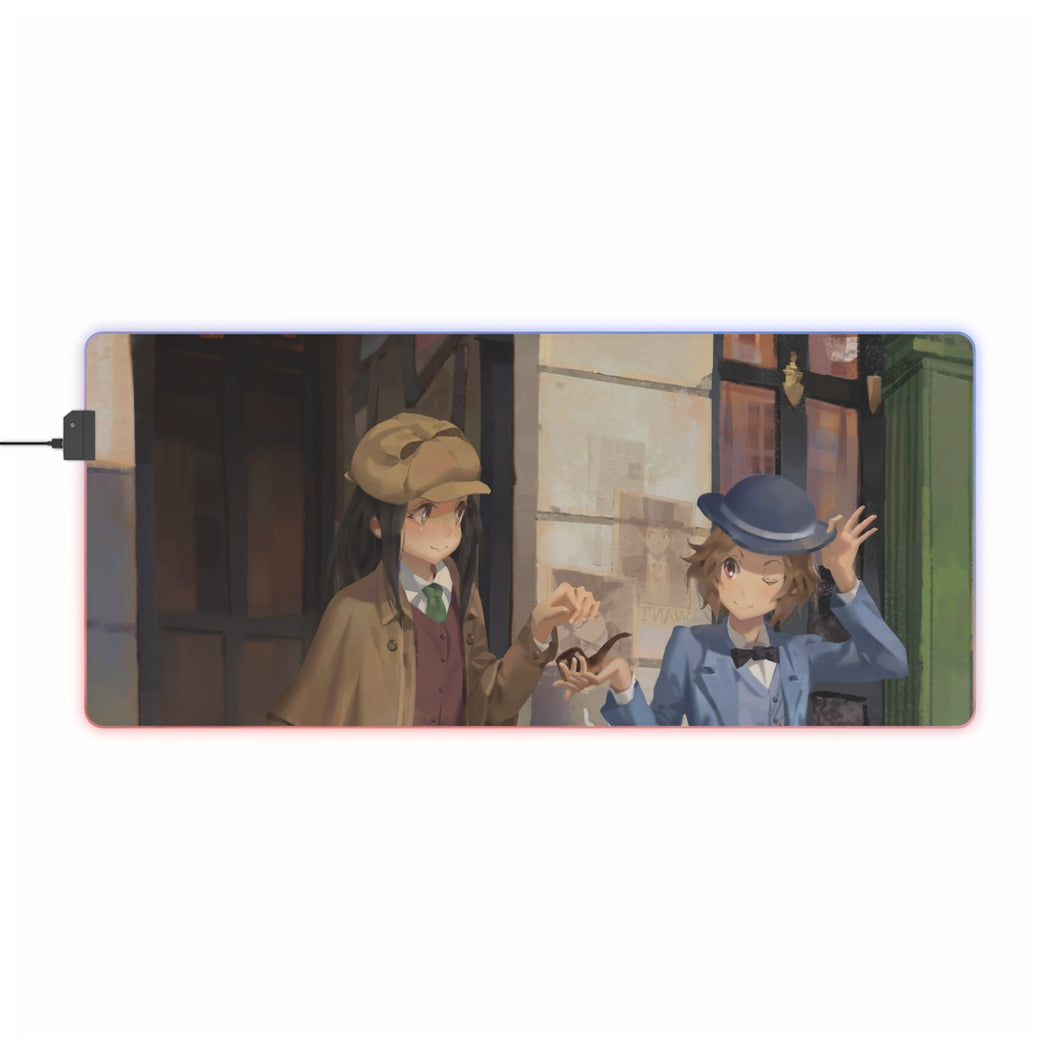 Hyouka Eru Chitanda, Mayaka Ibara RGB LED Mouse Pad (Desk Mat)