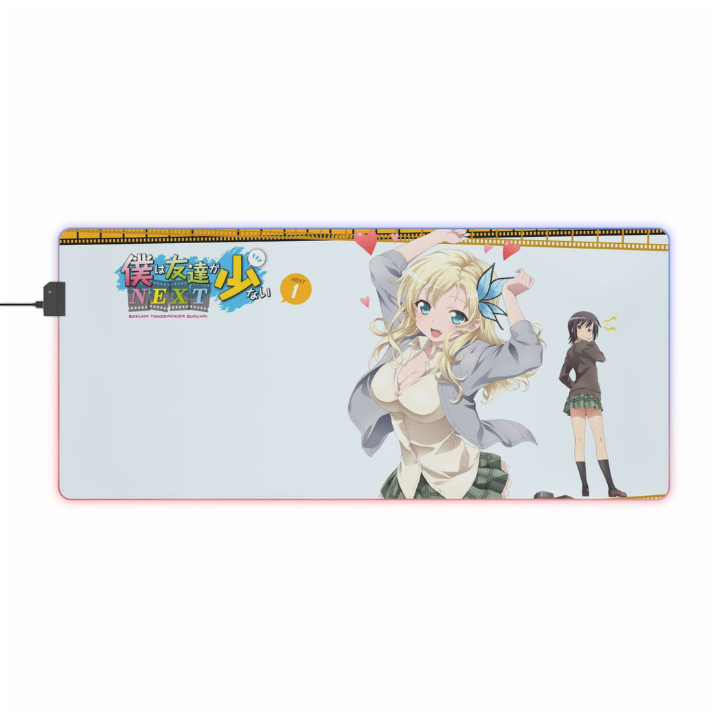 Boku Wa Tomodachi Ga Sukunai Sena Kashiwazaki, Yozora Mikazuki RGB LED Mouse Pad (Desk Mat)