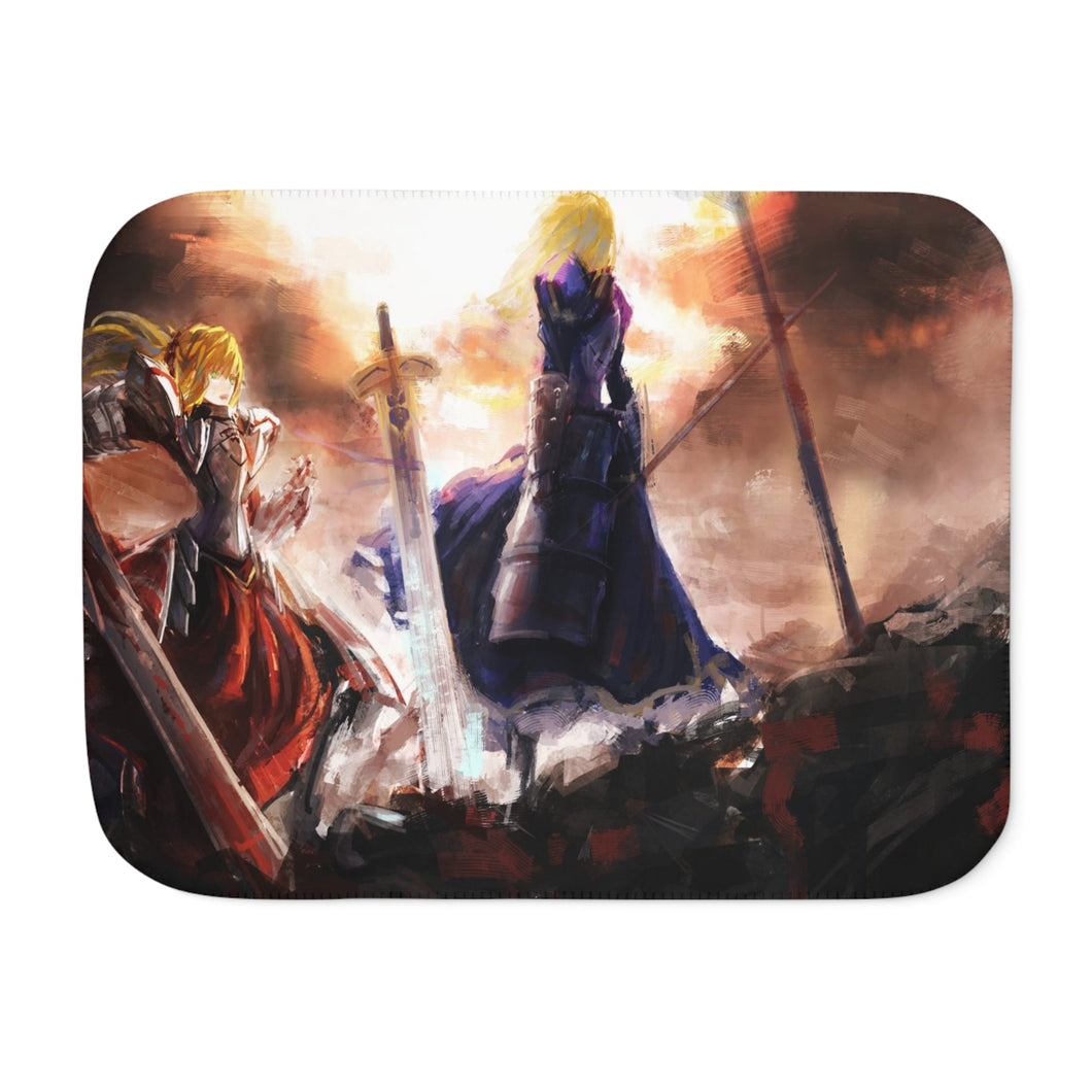 Fate/Apocrypha Artoria and Mordred Sherpa Blanket