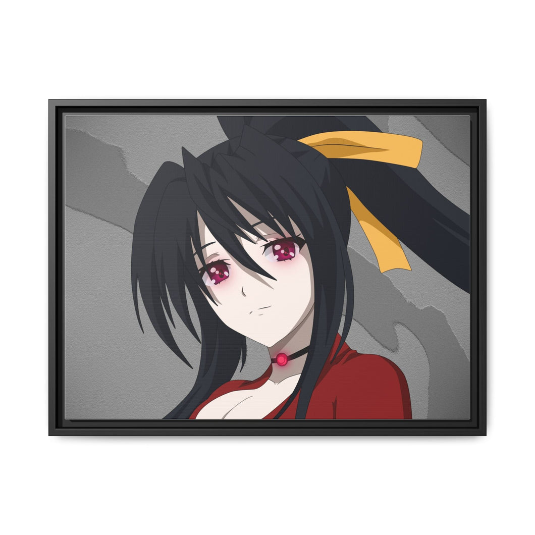 Evil Akeno Himejima Canvas Framed Art Print