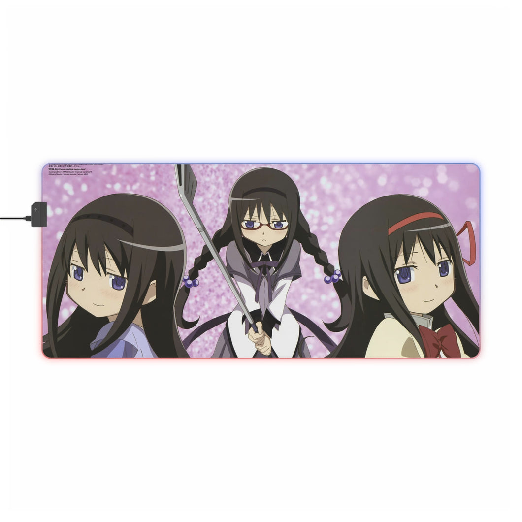 Puella Magi Madoka Magica Homura Akemi RGB LED Mouse Pad (Desk Mat)