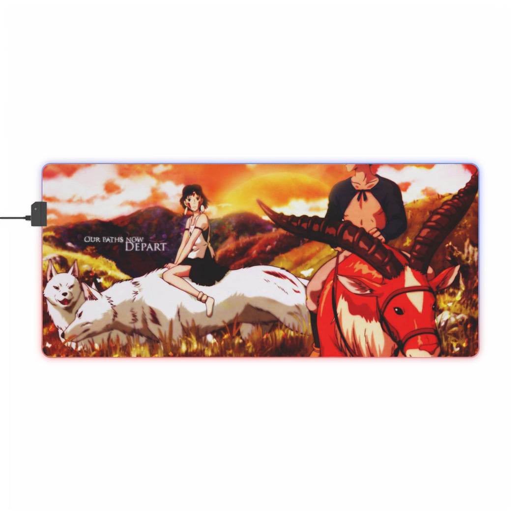 Princess Mononoke RGB LED Mouse Pad (Desk Mat)