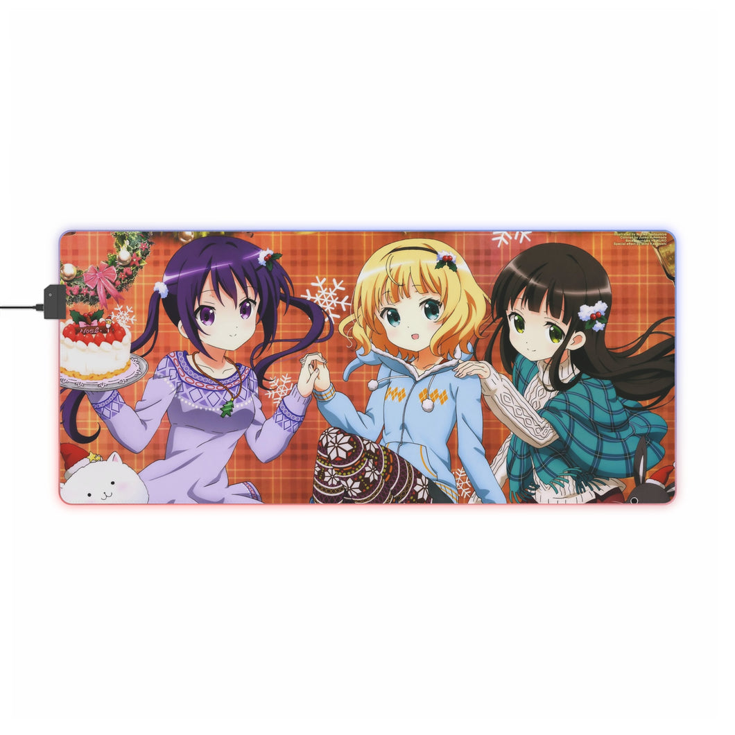 Is The Order A Rabbit? RGB LED Mouse Pad (Desk Mat)