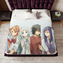 Load image into Gallery viewer, Anohana Meiko Honma, Jinta Yadomi, Naruko Anjou, Tetsudou Hisakawa, Chiriko Tsurumi Sherpa Blanket
