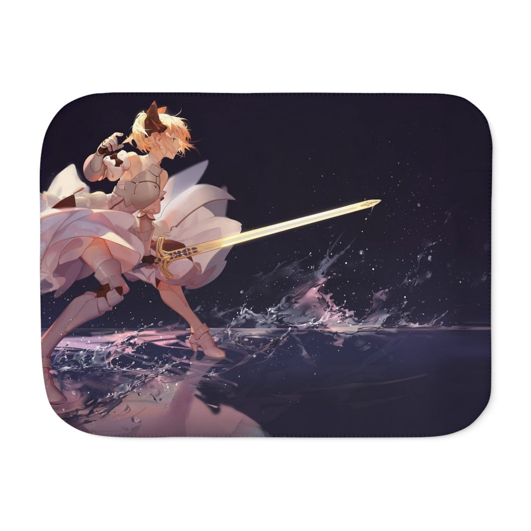 Saber Lily Sherpa Blanket