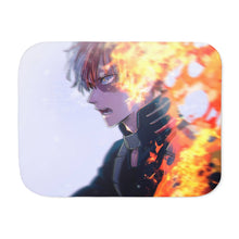 Load image into Gallery viewer, Wallpaper Todoroki Shoto Sherpa Blanket
