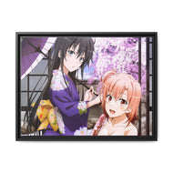 My Teen Romantic Comedy SNAFU Yukino Yukinoshita, Yui Yuigahama Canvas Framed Art Print