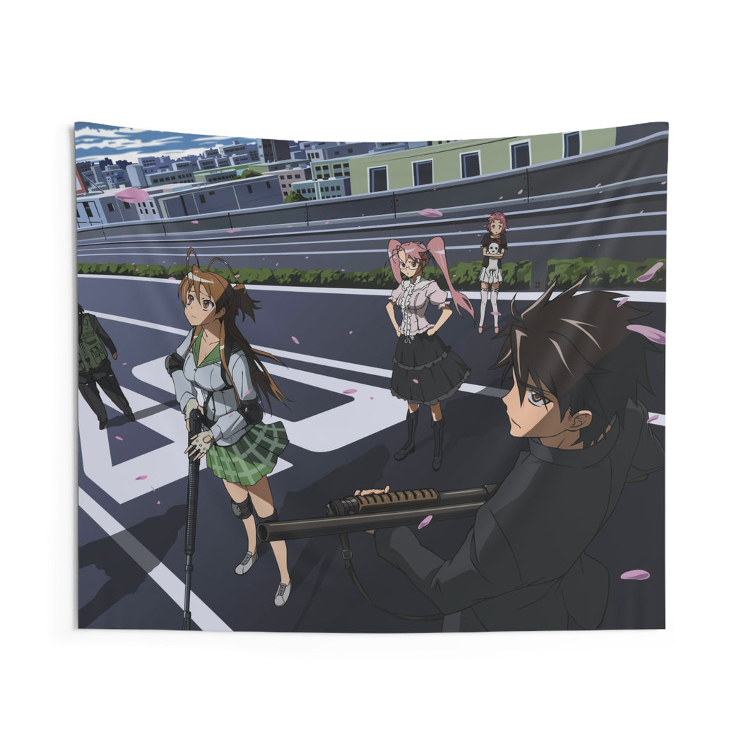 Highschool Of The Dead Indoor Wall Tapestry