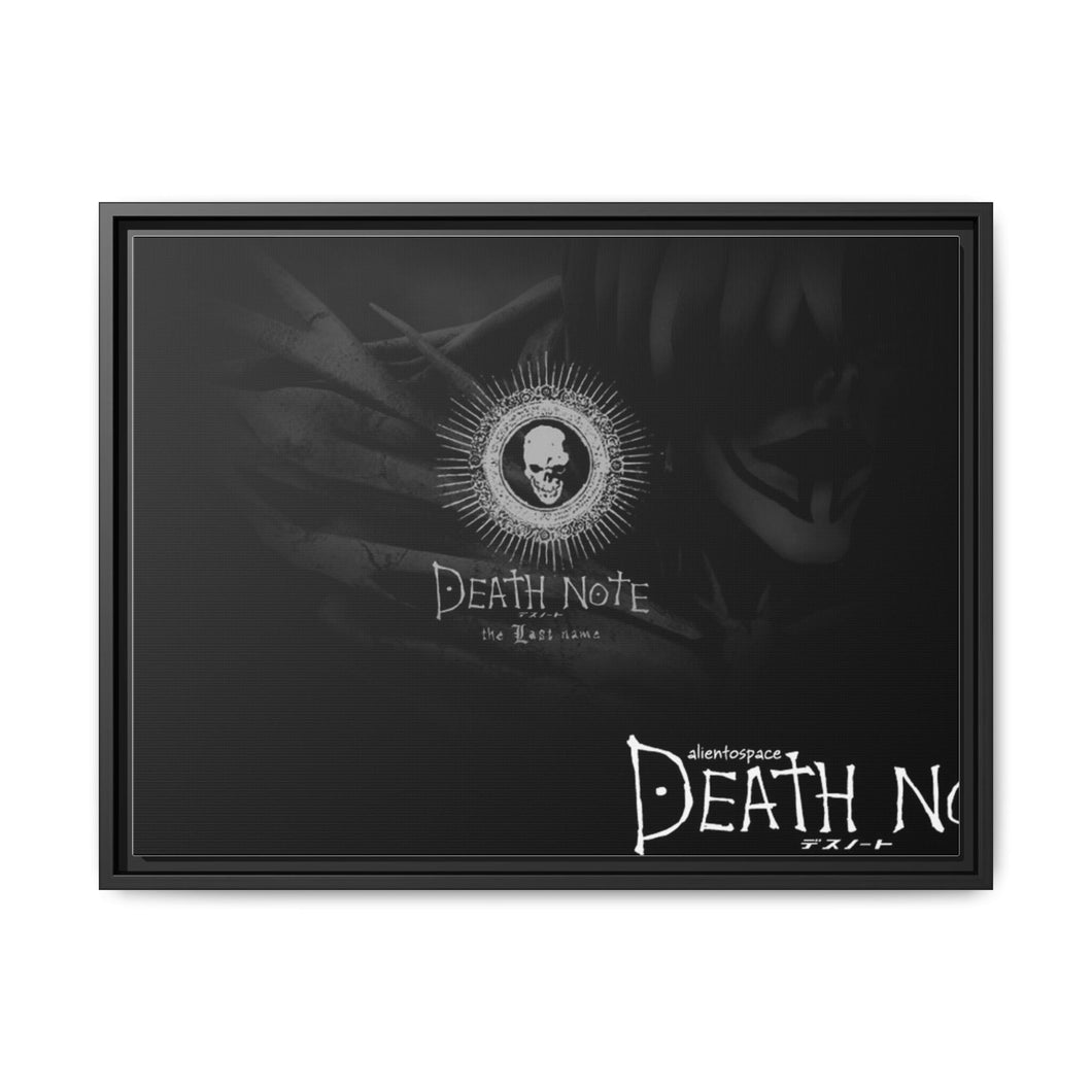 Anime Death Note Canvas Framed Art Print