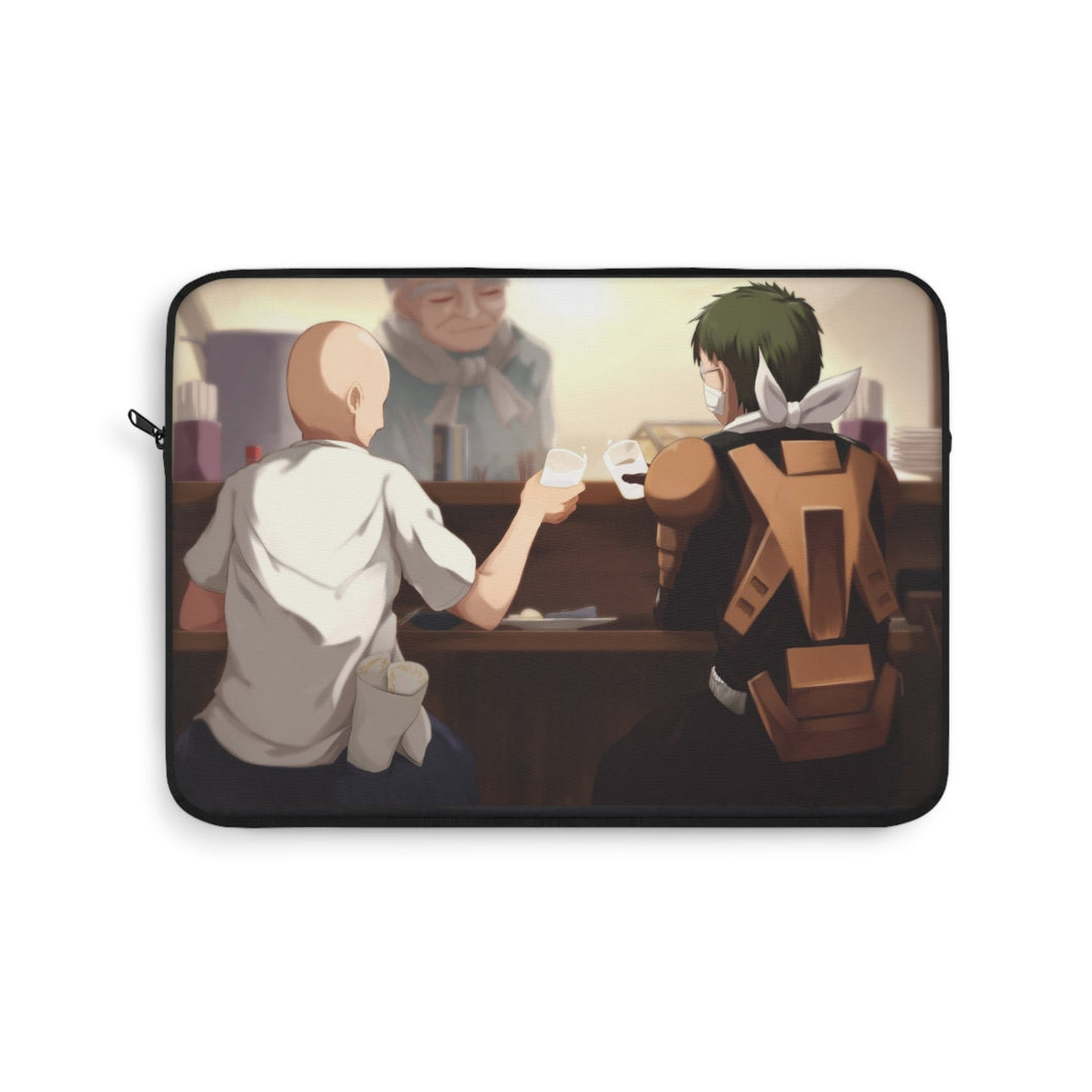 Saitama and License-less Rider Laptop Sleeve