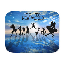 Load image into Gallery viewer, One Piece Monkey D. Luffy, Roronoa Zoro, Sanji, Nico Robin, Tony Tony Chopper Sherpa Blanket
